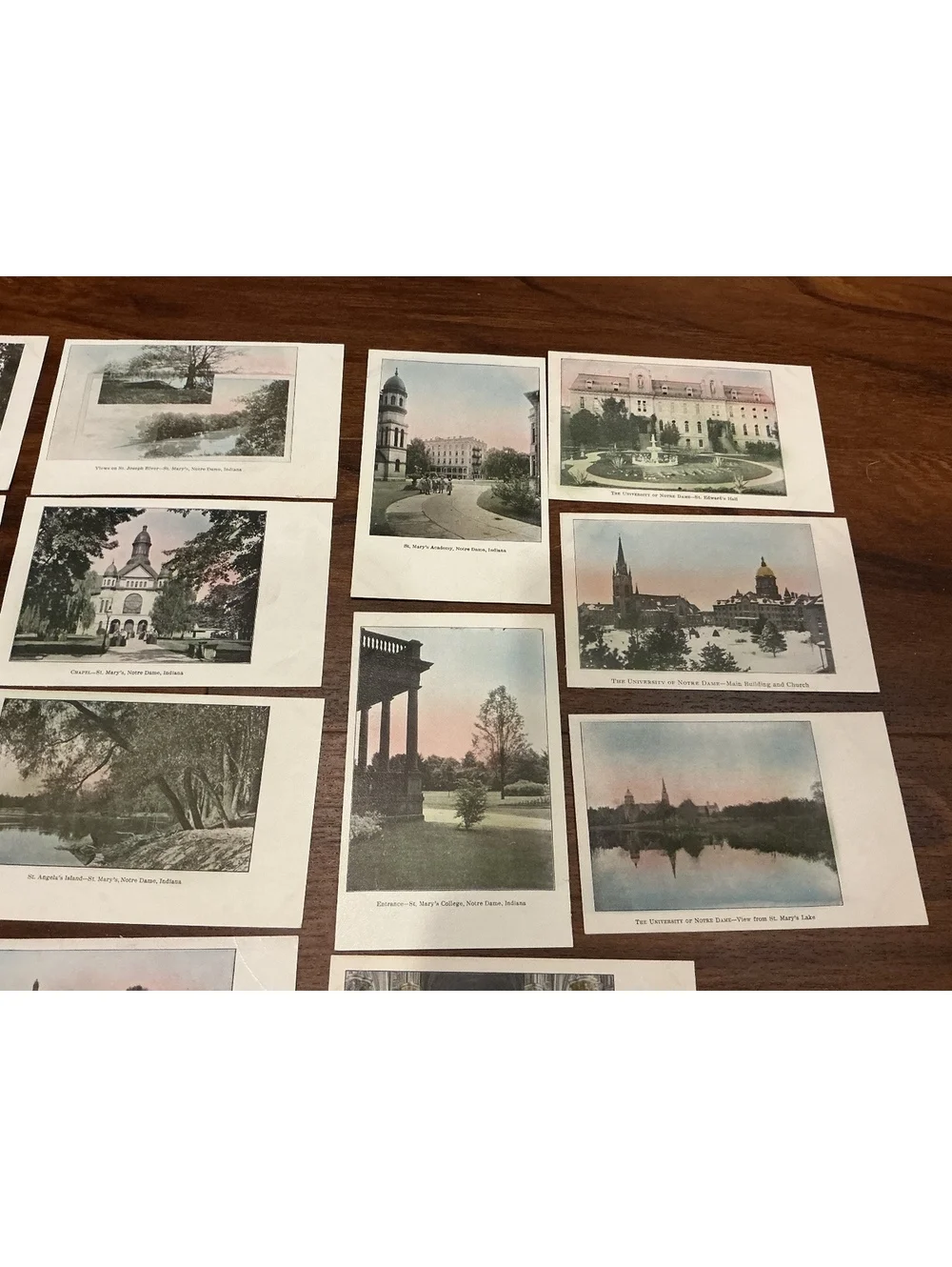 Lot of Antique Postcards of Notre Dame University Indiana